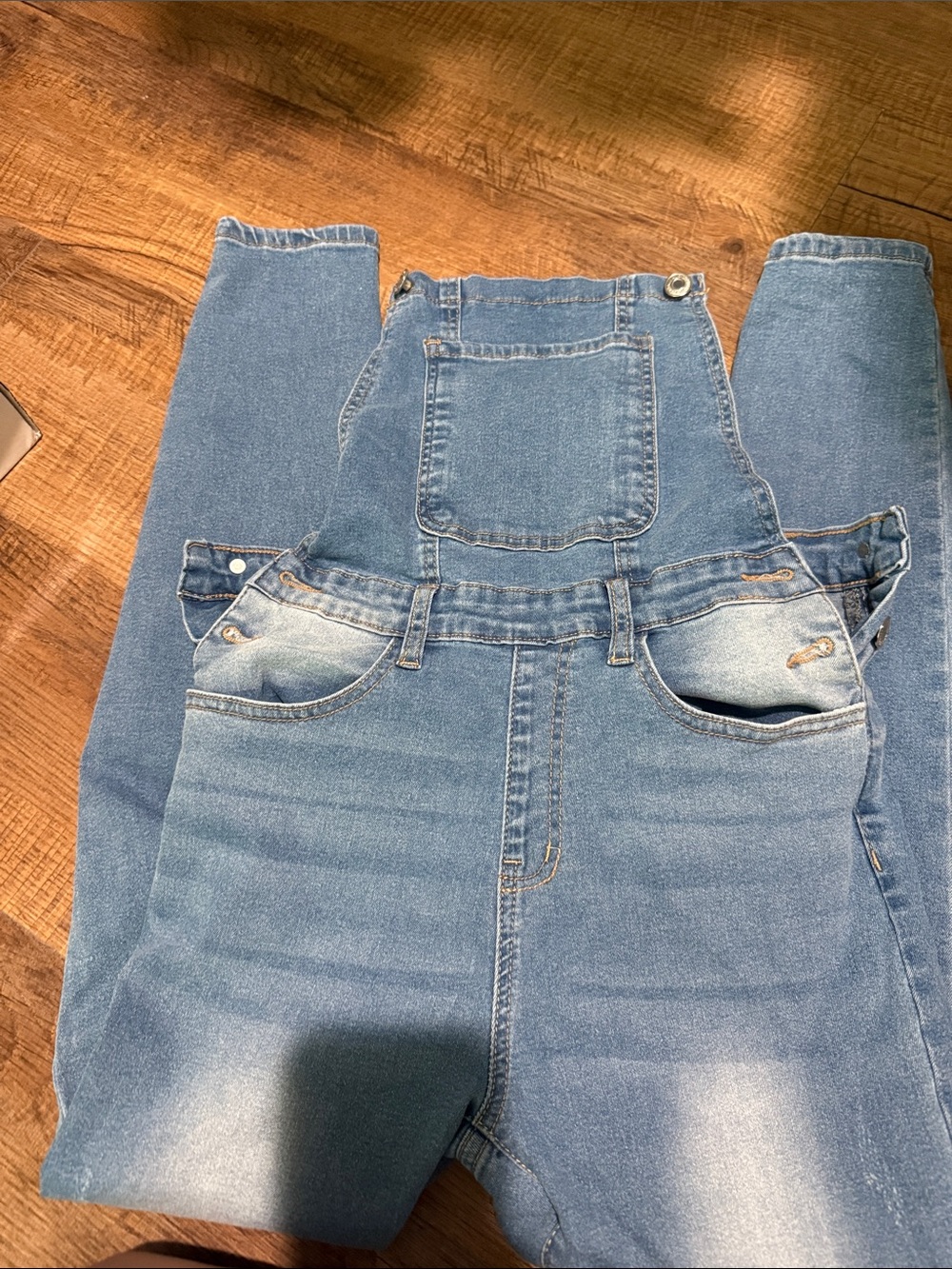 Light Blue Denim Overalls Jeans for women